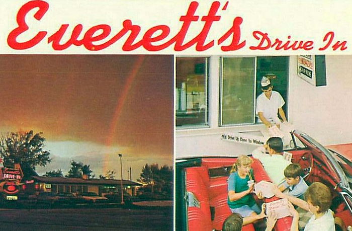 Everetts Drive-In - Old Flyer Or Postcard